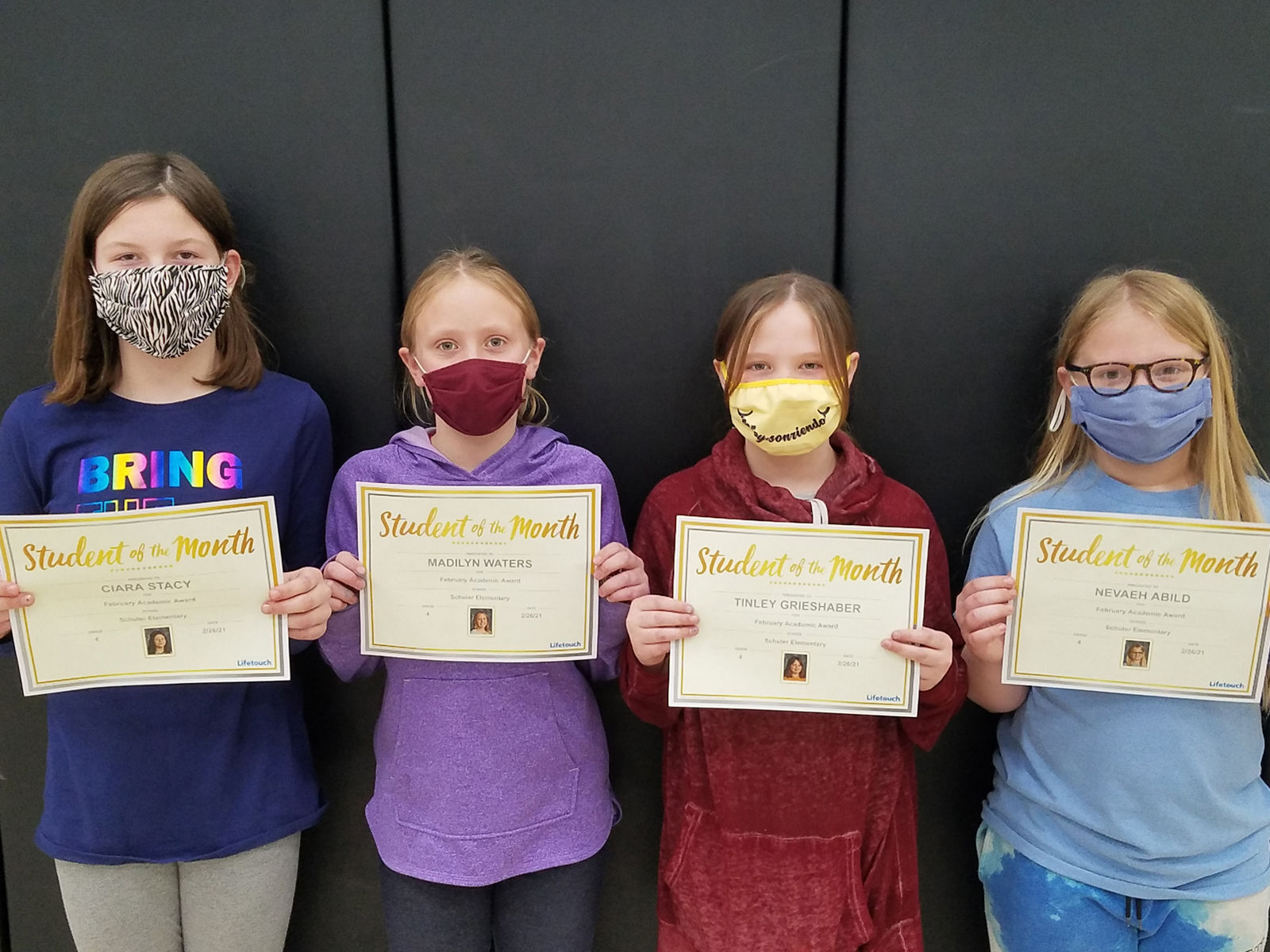 February Schuler Students of the Month